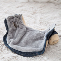HKM-9704509 Warm Denim and Grain Velvet Two-Legged Clothing for Pets