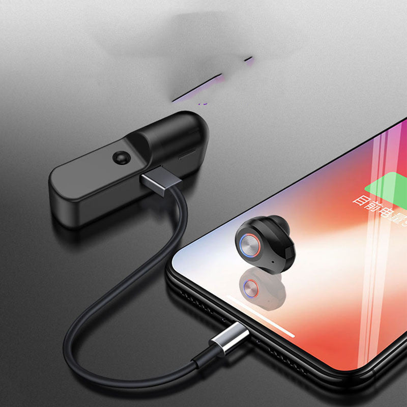 HKM-970515 Mini Wireless Bluetooth 5.0 In-Ear Headset with Call Function and Stereo Sound