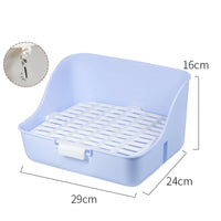 HKM-9705789 Corner Litter Box for Small Pets - Ideal Potty Trainer for Rabbits, Hamsters, Guinea Pigs, Ferrets, and Chinchillas