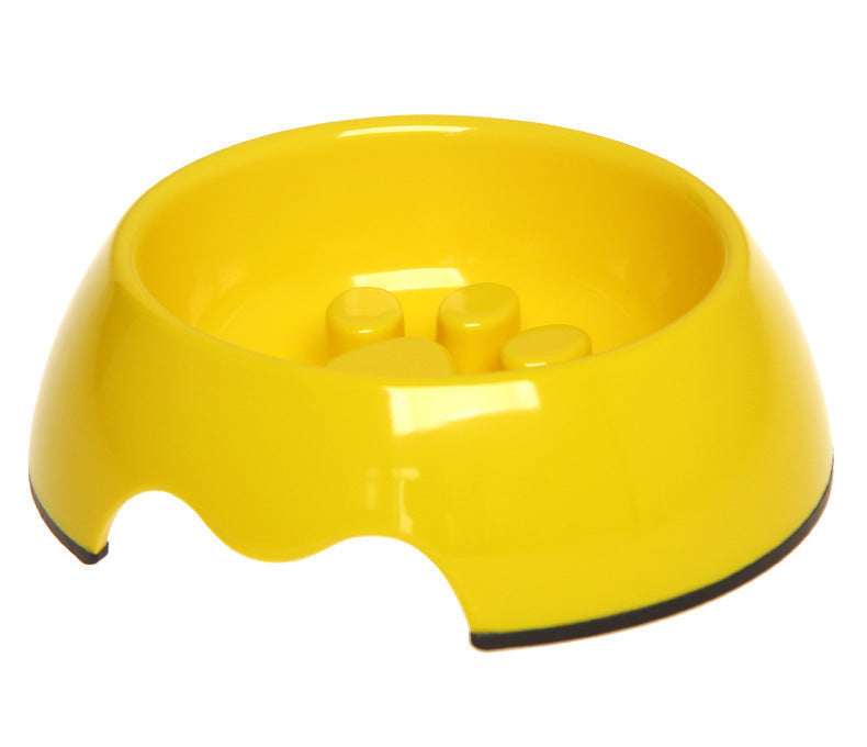 HKM-9706301 Pet Slow Feeder Bowl in Melamine - Available in Various Colors and Sizes (S, M, L)