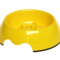 HKM-9706301 Pet Slow Feeder Bowl in Melamine - Available in Various Colors and Sizes (S, M, L)