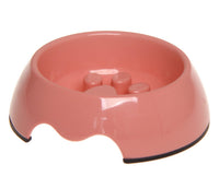 HKM-9706301 Pet Slow Feeder Bowl in Melamine - Available in Various Colors and Sizes (S, M, L)