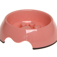 HKM-9706301 Pet Slow Feeder Bowl in Melamine - Available in Various Colors and Sizes (S, M, L)