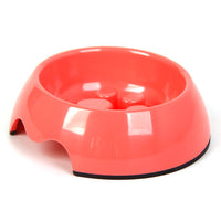 HKM-9706301 Pet Slow Feeder Bowl in Melamine - Available in Various Colors and Sizes (S, M, L)