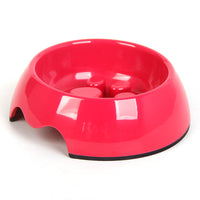HKM-9706301 Pet Slow Feeder Bowl in Melamine - Available in Various Colors and Sizes (S, M, L)