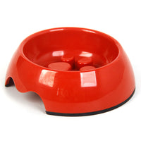 HKM-9706301 Pet Slow Feeder Bowl in Melamine - Available in Various Colors and Sizes (S, M, L)