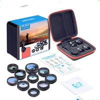 HKM-970643 Universal 10-in-1 Polarization Cell Phone Lens Set for Enhanced Photography