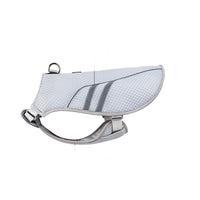 HKM-9706685 Breathable Light Gray Outdoor Pet Cooling Clothes ¨C Mesh Fabric, Adjustable Fit for All Sizes S-XL
