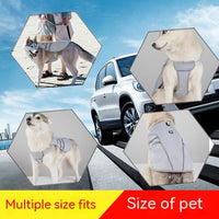 HKM-9706685 Breathable Light Gray Outdoor Pet Cooling Clothes ¨C Mesh Fabric, Adjustable Fit for All Sizes S-XL