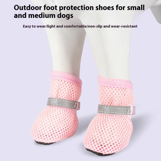 HKM-9706941 Breathable Non-Slip Pet Dog Shoes in Multiple Colors and Sizes