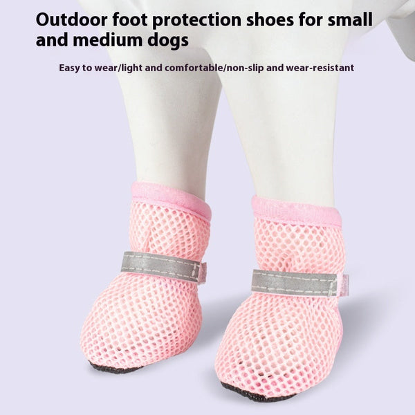 HKM-9706941 Breathable Non-Slip Pet Dog Shoes in Multiple Colors and Sizes