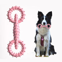 HKM-9707581 TPR Chew Toy Ring for Dogs and Puppies - Safe and Eco-Friendly Teething Stick