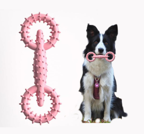 HKM-9707581 TPR Chew Toy Ring for Dogs and Puppies - Safe and Eco-Friendly Teething Stick