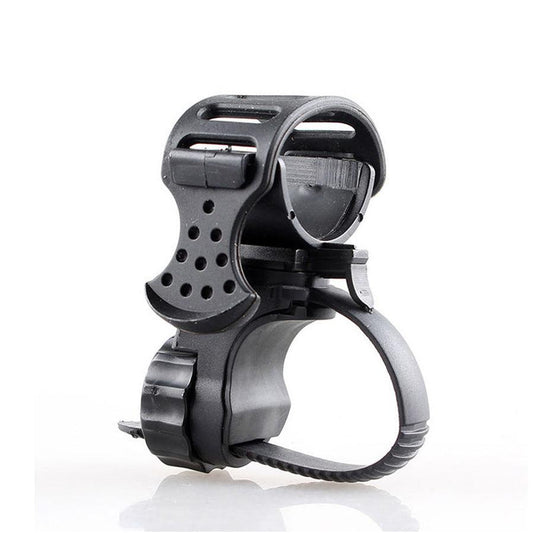 HKM-970835 Adjustable Bicycle Light with Rubber Clip and Fixed Mount
