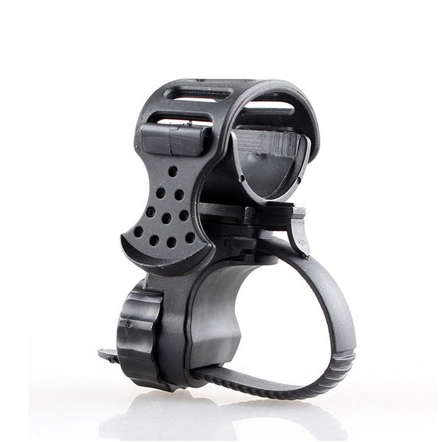 HKM-970835 Adjustable Bicycle Light with Rubber Clip and Fixed Mount
