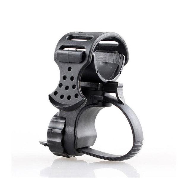 HKM-970835 Adjustable Bicycle Light with Rubber Clip and Fixed Mount