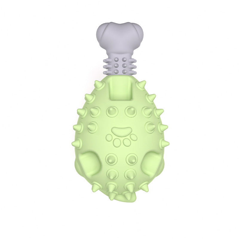 HKM-9708733 Durable Medium TPR Chicken Leg Dog Toy in Various Colors