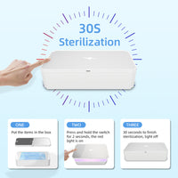 HKM-971027 10W Wireless Charging Disinfection Box for Mobile Phones with Indicating Function