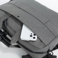 HKM-971027 15.6 Inch Simple Laptop Bag for Men - Stylish Attache Case and Backpack Combo Model 21SG-9557D