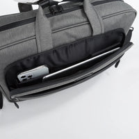 HKM-971027 15.6 Inch Simple Laptop Bag for Men - Stylish Attache Case and Backpack Combo Model 21SG-9557D