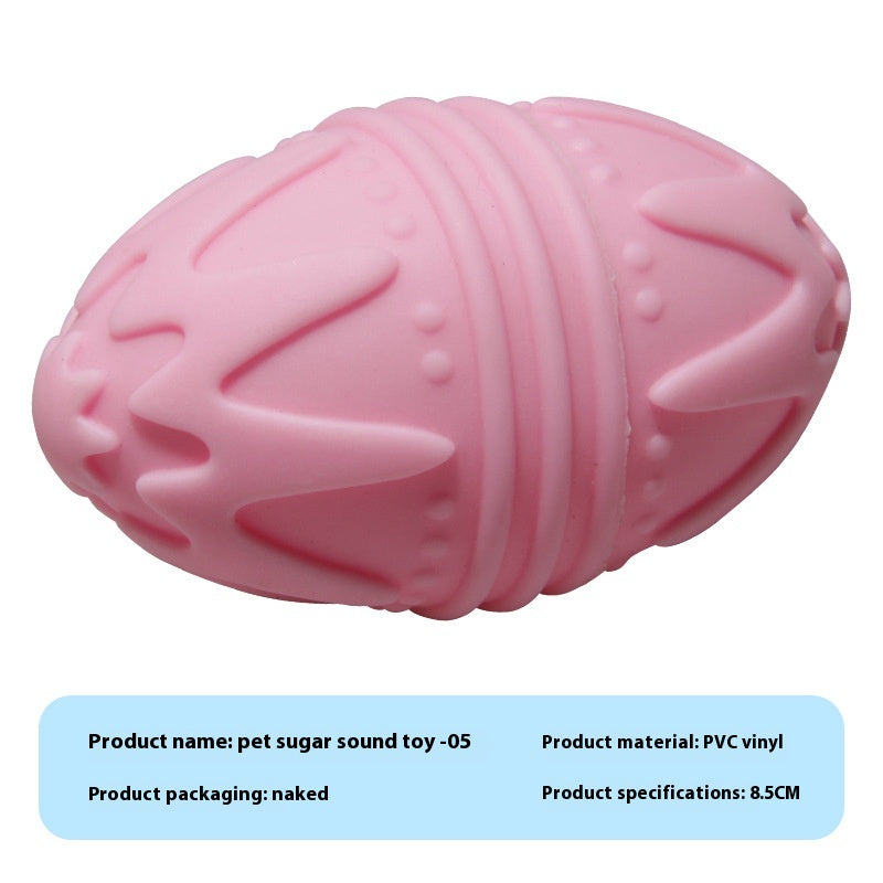 HKM-9710909 Durable Vinyl Simulation Bite-Resistant Ball for Pets - Various Colors Available
