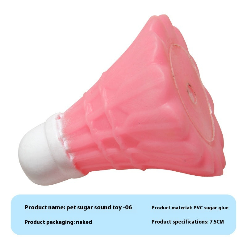 HKM-9710909 Durable Vinyl Simulation Bite-Resistant Ball for Pets - Various Colors Available
