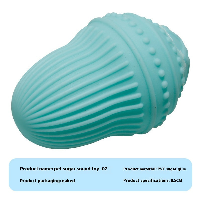 HKM-9710909 Durable Vinyl Simulation Bite-Resistant Ball for Pets - Various Colors Available