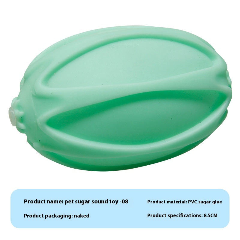 HKM-9710909 Durable Vinyl Simulation Bite-Resistant Ball for Pets - Various Colors Available