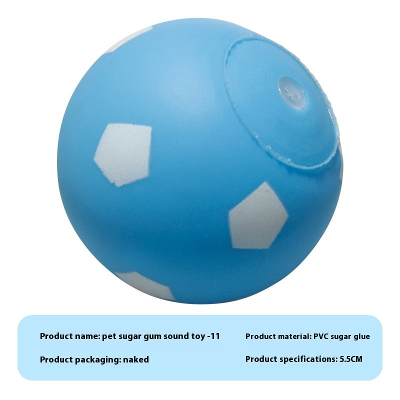 HKM-9710909 Durable Vinyl Simulation Bite-Resistant Ball for Pets - Various Colors Available