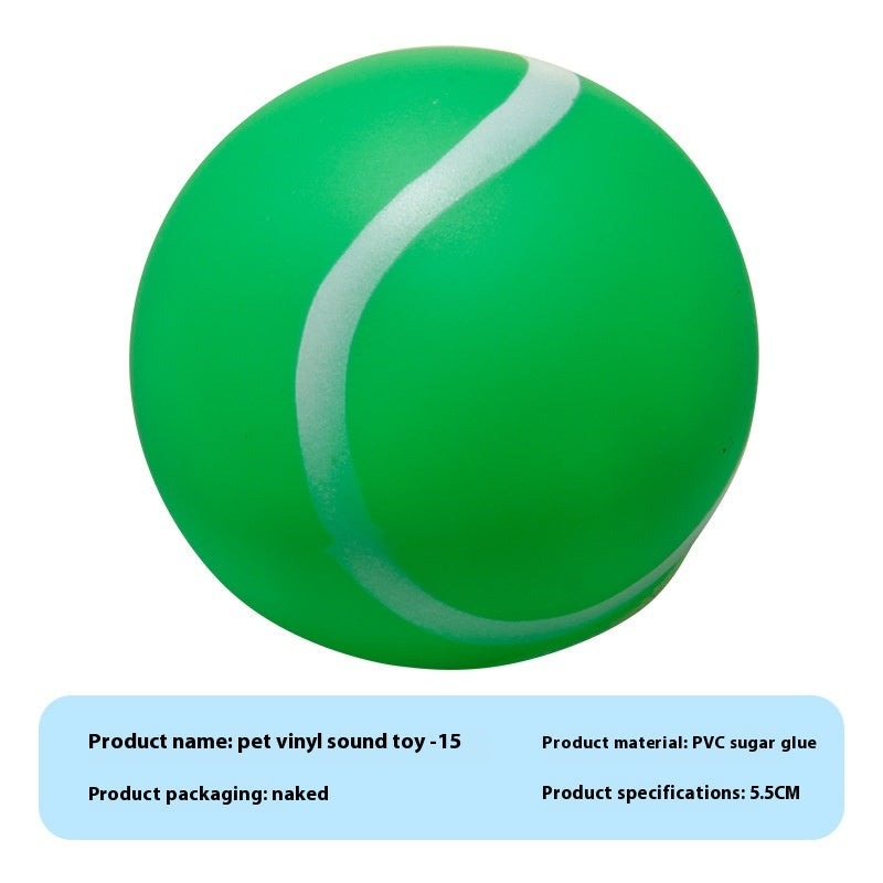 HKM-9710909 Durable Vinyl Simulation Bite-Resistant Ball for Pets - Various Colors Available