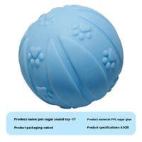 HKM-9710909 Durable Vinyl Simulation Bite-Resistant Ball for Pets - Various Colors Available