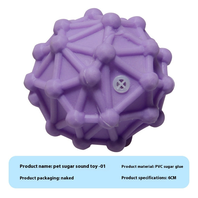 HKM-9710909 Durable Vinyl Simulation Bite-Resistant Ball for Pets - Various Colors Available