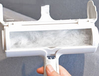 HKM-9711677 Pet Roller Cleaning Brush - White, Essential Tool for Effortless Pet Hair Removal