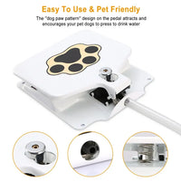 HKM-9712061 Outdoor Dog Water Fountain with Step-on Activation for Easy Self-Serve Hydration