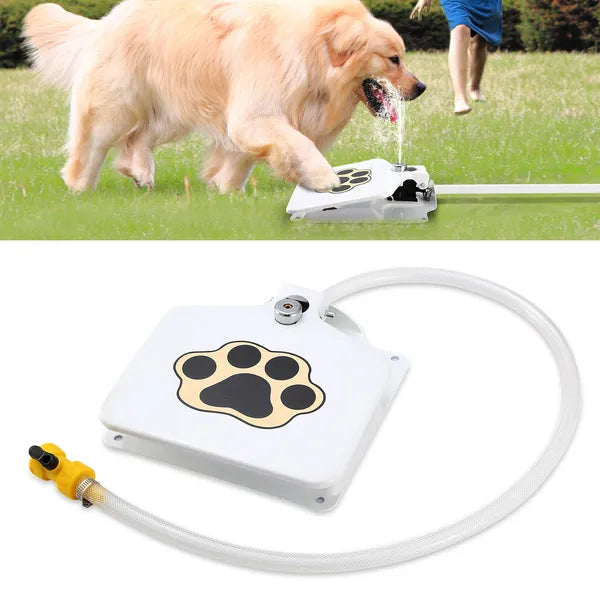 HKM-9712061 Outdoor Dog Water Fountain with Step-on Activation for Easy Self-Serve Hydration