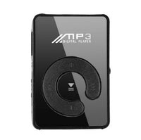 HKM-971219 Compact Portable MP3 Player with TF Card Support - Clip Media Player in Black