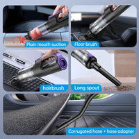HKM-971219 Portable High-Power Car Vacuum Cleaner with Brushless Motor and Digital Display