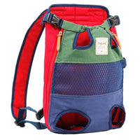 HKM-9712317 Pet Carrier Backpack for Small Dogs and Cats - Breathable, Airline Approved, Stylish Striped Design