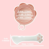 HKM-9713341 Cute Pink Cat Food Can Lid with Spoon for Easy Wet Food Storage