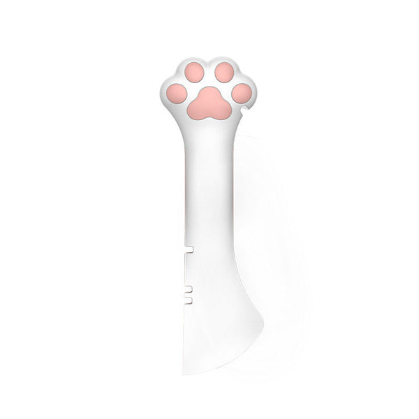 HKM-9713341 Cute Pink Cat Food Can Lid with Spoon for Easy Wet Food Storage