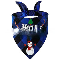 HKM-9713469 Christmas Pet Triangle Plaid Towel in Various Patterns and Colors