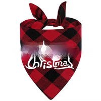 HKM-9713469 Christmas Pet Triangle Plaid Towel in Various Patterns and Colors