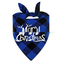HKM-9713469 Christmas Pet Triangle Plaid Towel in Various Patterns and Colors