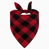 HKM-9713469 Christmas Pet Triangle Plaid Towel in Various Patterns and Colors