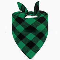 HKM-9713469 Christmas Pet Triangle Plaid Towel in Various Patterns and Colors