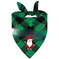 HKM-9713469 Christmas Pet Triangle Plaid Towel in Various Patterns and Colors