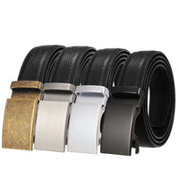 HKM-971347 Genuine Leather Colourful Automatic Buckle Belt - Model LY33-21600-5