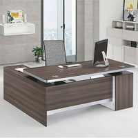 HKM-971347 Modern Wooden Manager Desk with Locking Drawer for Home and Office Use