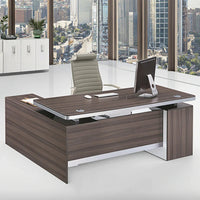 HKM-971347 Modern Wooden Manager Desk with Locking Drawer for Home and Office Use