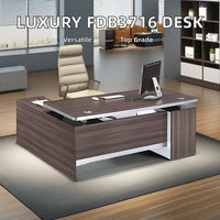 HKM-971347 Modern Wooden Manager Desk with Locking Drawer for Home and Office Use